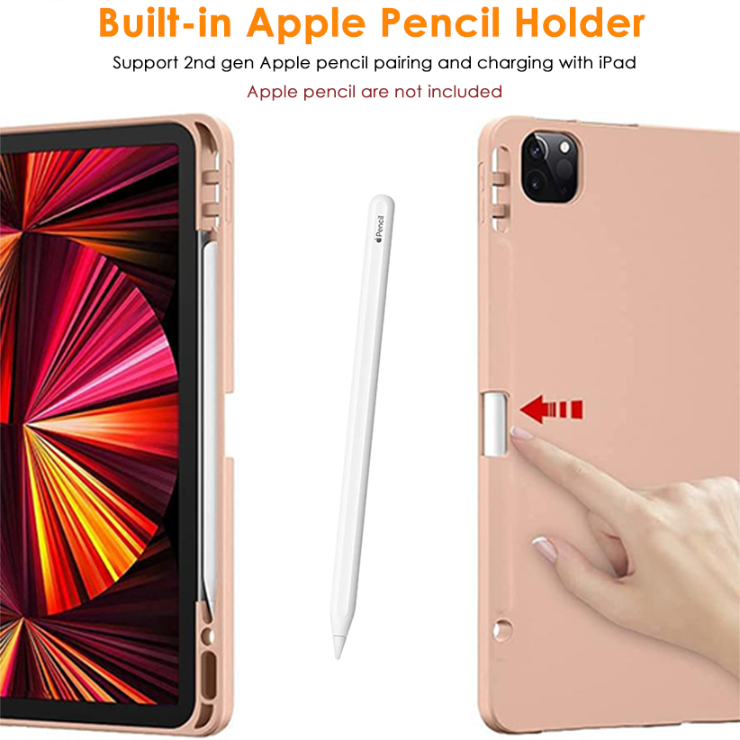 Best iPad Air 11" 2024 Case-Trifold Stand Smart Cover Built-in Pencil Holder, Auto Sleep/Wake